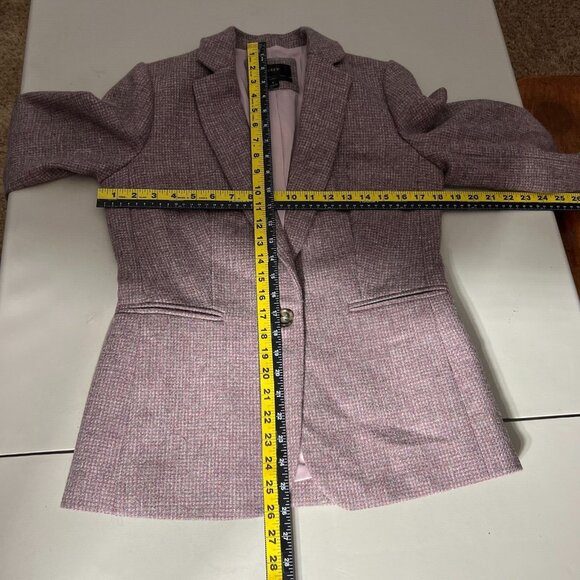 J Crew Parke Blazer Jacket Womens 4 English Birdseye Twill Wool Academia Preppy - Picture 2 of 15